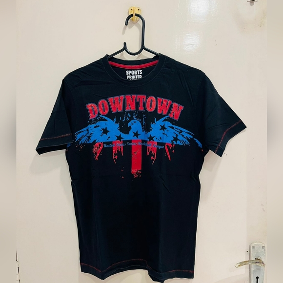 Black sports printed tee - Picture 4 of 4